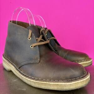 Clarks Originals Brown Leather Desert Chukka Boot Sz 6.5